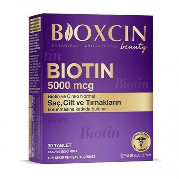 Bioxcin Biotin 5000 mcg 30 Tablet ürün görseli 1