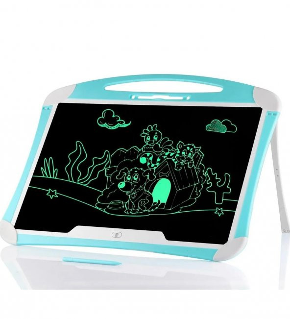 20 Inch, Kalemli LCD Dijital Çizim-Eğitim Yazı Tableti, Dijital Çizim Pedi-20 inç, Mavi ürün görseli 1