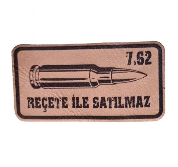 7,62 Reçete İle Satılmaz Deri PEÇ  -Arma - Leather Patch ürün görseli 1