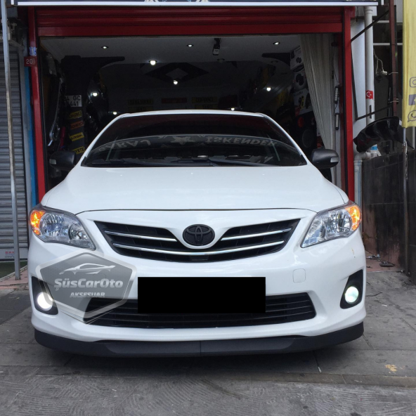 Toyota Corolla E140 2006-2012 Uyumlu Üniversal Astra H lip Esnek Ön Lip 2 Parça Tampon Altı Dil Karlık Ön Ek ürün görseli 1