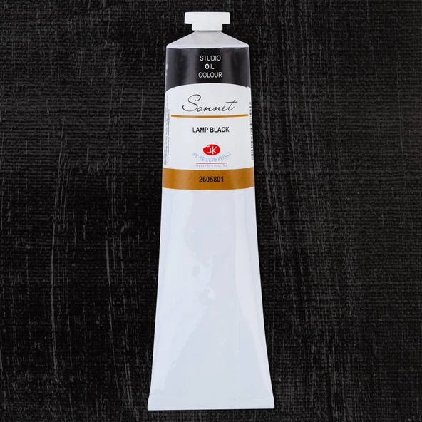 St. Petersburg Sonnet Yağlı Boya 120 ml 801 Lamp Black ürün görseli 1