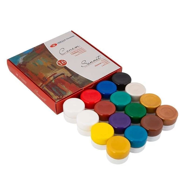 St. Petersburg Sonnet Guaj Boya 16 Renk x 20 ml 36411572 ürün görseli 1