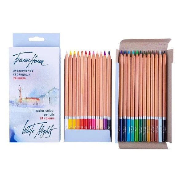 St. Petersburg White Nights Aquarell Kalem Seti 24 Renk Karton Kutu ürün görseli 1