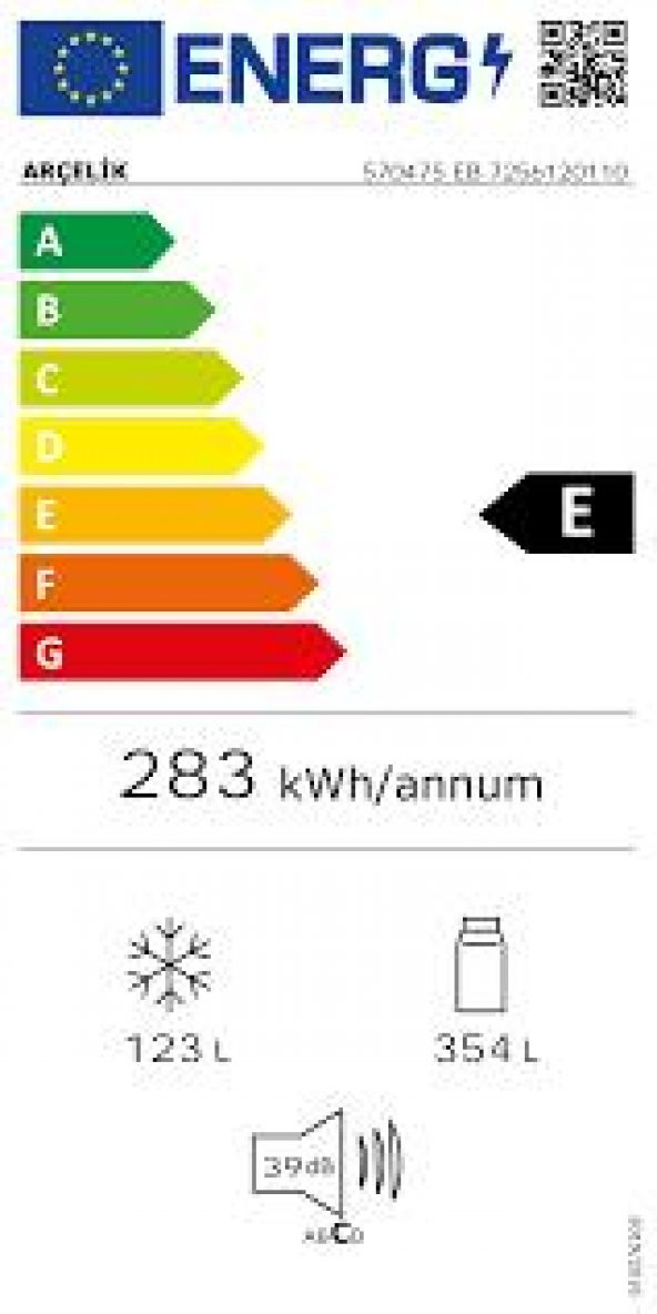 Arçelik 570475 EB No Frost Buzdolabı - Resim 2