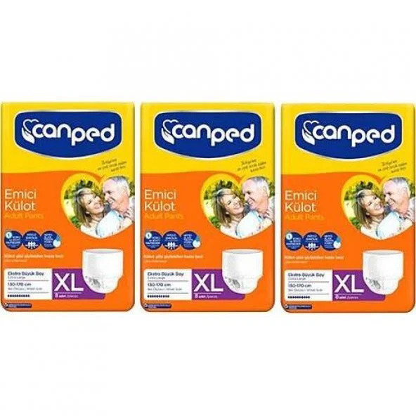 Canped Emici Külot Hasta Bezi Xl ( Extra Large) 30 Adet 3Lü ürün görseli 1