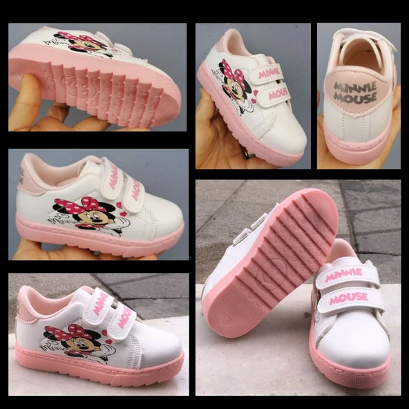 MODAVALS ÇİZGİ FİLM KARAKTERLİ MINNIE KIZ ÇOCUK SPOR AYAKKABI ürün görseli 1