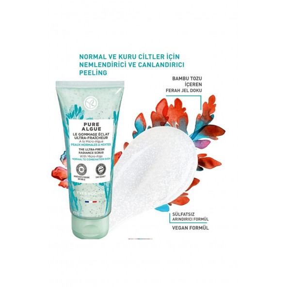YVES ROCHER Normal Ve Kuru Ciltler IçinPrebiyotik Yüz Peelingi ürün görseli 1