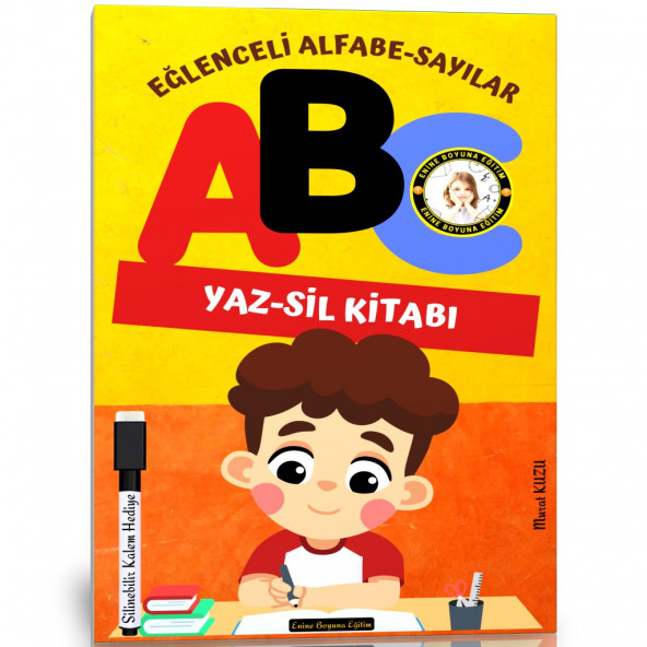 Okul Öncesi Eğlenceli Alfabe-Sayılar YAZ-SİL Kitabı ürün görseli 1