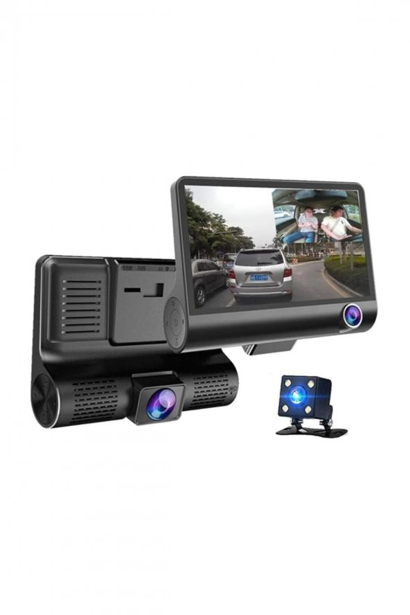 Apprise Araç Içi Kayıt 3 Kameralı Yönlü Full Hd 1080p G- Sensörlü Araç Kamerası ürün görseli 1