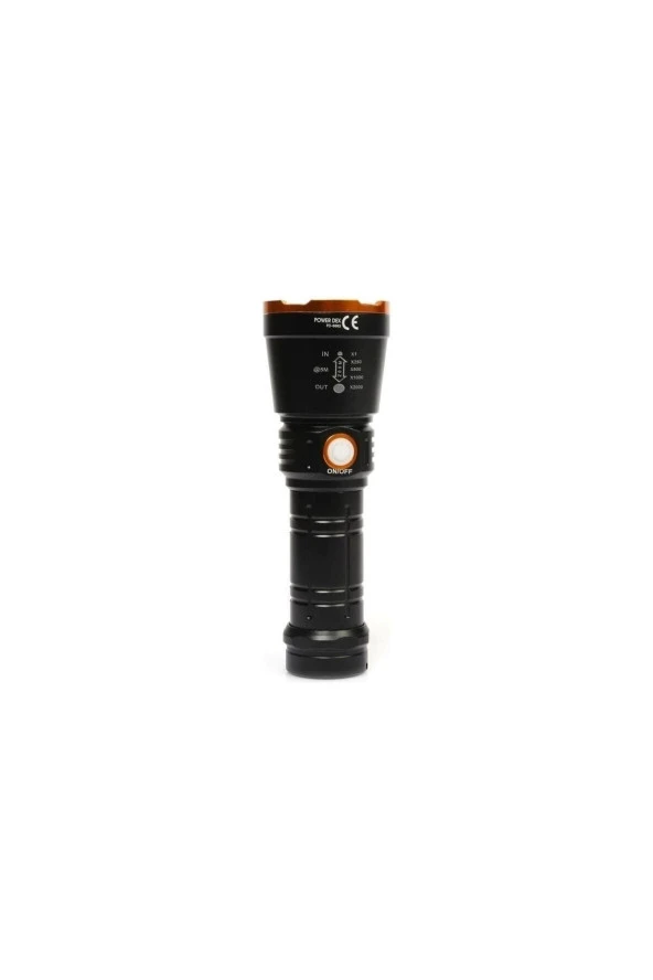 powerdex Pd-6682 1000 Lümen 15 Watt Profesyonel Şarjlı El Feneri ürün görseli 1