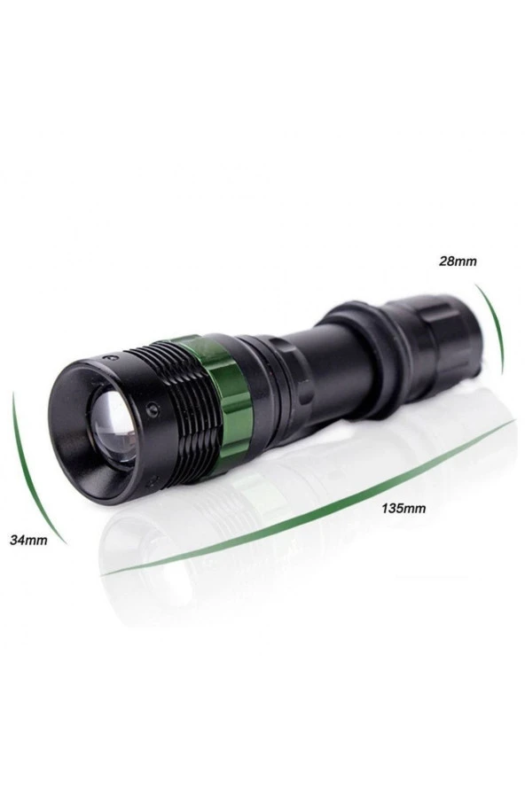 Watton Zoomlu Oto Şarjlı El Feneri Wt-012 ürün görseli 1