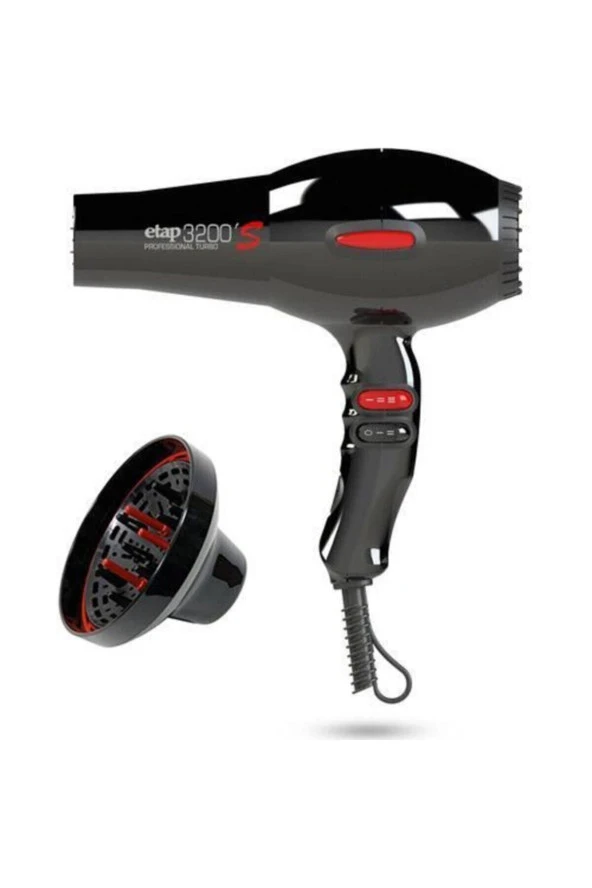 Etap 3200 S Curly 2400 W Profesyonel Saç Kurutma Makinesi Difüzör ürün görseli 1