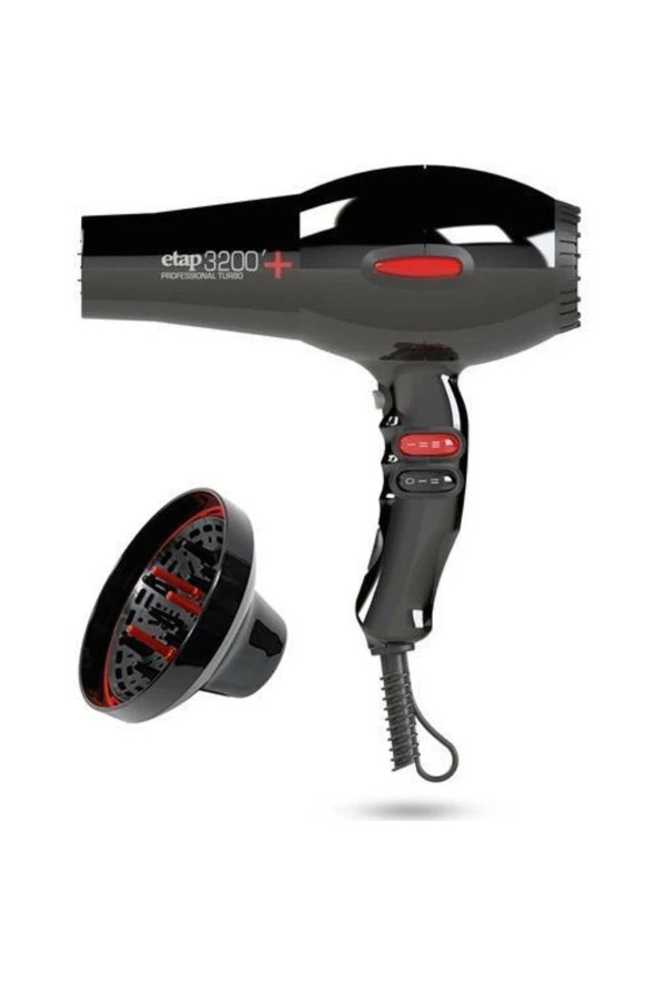 Etap 3200 Plus Curly 2400 W Profesyonel Saç Kurutma Makines Difüzör ürün görseli 1