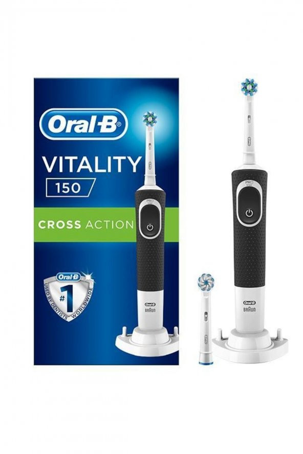 Vitality D150 Cross Action Şarjlı Diş Fırçası + 1 Yedek Başlık ürün görseli 1