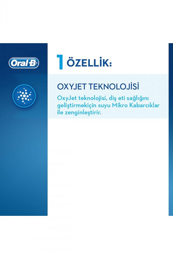Oral-B Aquacare Oxyjet Şarj Edilebilir Ağız Duşu - Resim 3