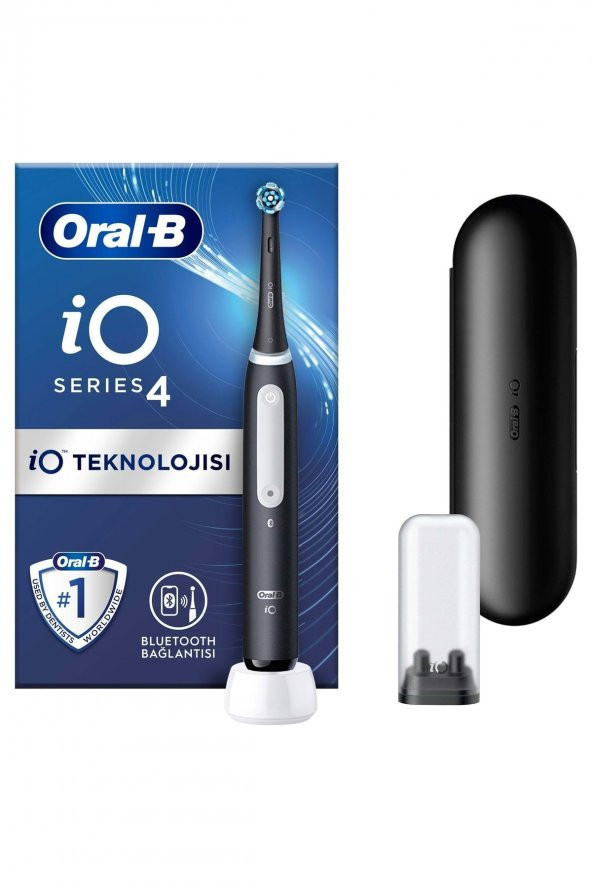 Oral-B iO 4 Şarjlı Diş Fırçası Siyah ürün görseli 1