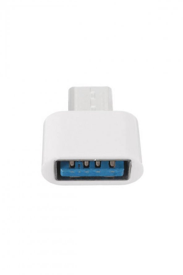 WOZLO Usb Type-c Otg Çevirici - Type-c Erkek Usb Dişi Adaptör - Beyaz ürün görseli 1