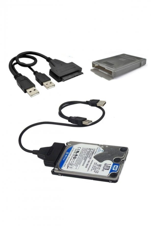 WOZLO 2.5 Inç Sata To Usb Harddisk Çevirici Usb To Sata Hdd Dönüştürücü ürün görseli 1