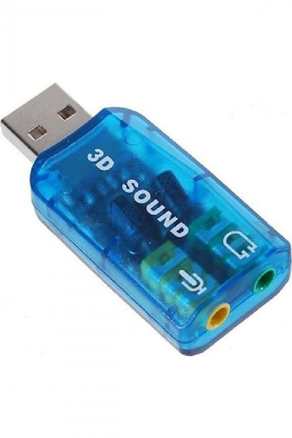Wozlo Usb Ses Kartı 5.1 3d Sound Usb Harici Ses Kartı ürün görseli 1