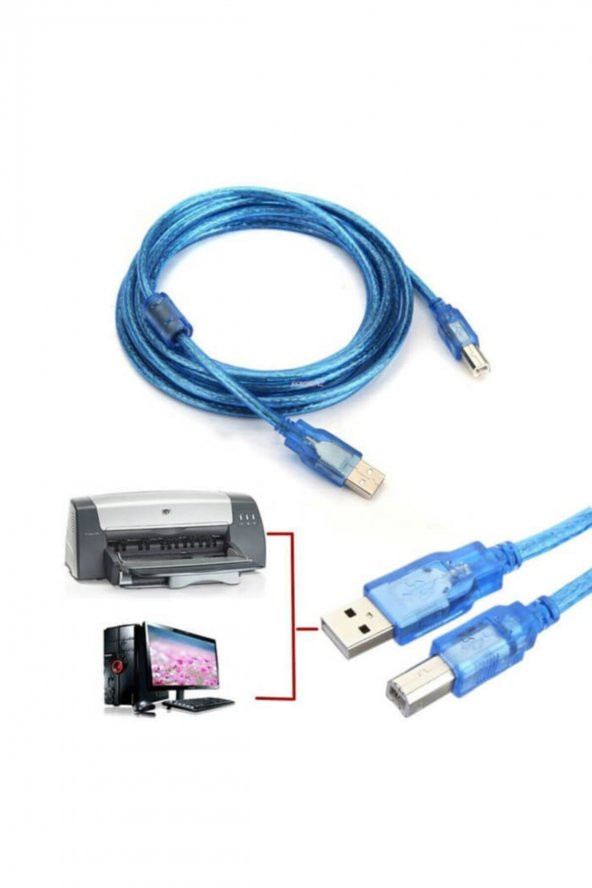 WOZLO Usb Yazıcı Kablosu 5 M - Resim 2
