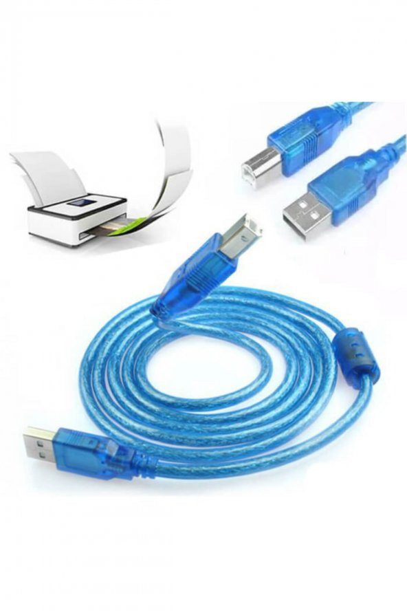 WOZLO 1 Metre Usb 2.0 Yazıcı Kablosu - Usb Tip B Kablo ürün görseli 1