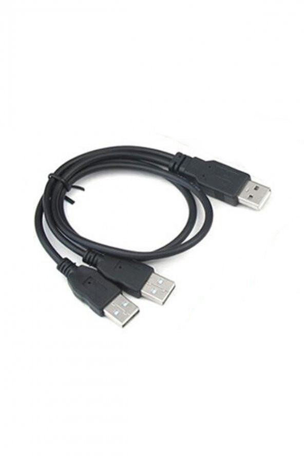 WOZLO Harici Diskler Için Usb Y Kablo 3 Ucu Usb Kablo ürün görseli 1