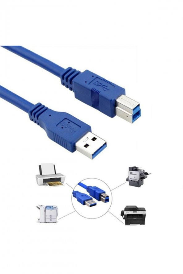WOZLO 1.8 Metre Usb Yazıcı Kablosu Usb 3.0 ürün görseli 1