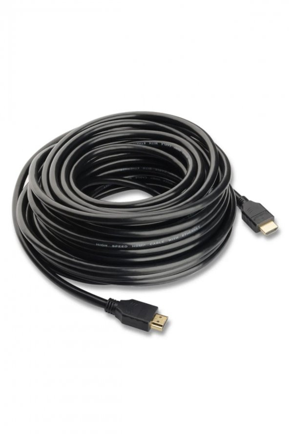 BASTORE Hdmi Kablo Ultra Hd Siyah Altın Uç Monitör Projeksiyon 15 Metre 4k 3d ürün görseli 1