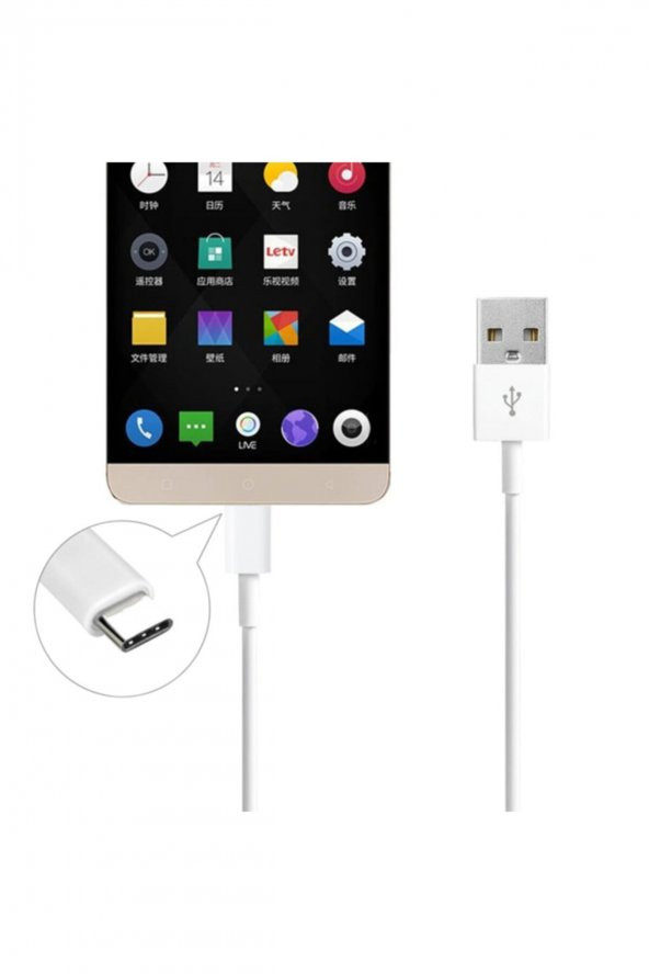 WOZLO Usb Type C Usb 3.1 Hızlı Şarj Data Kablo Usb C Kablo 2 Amper - Resim 3