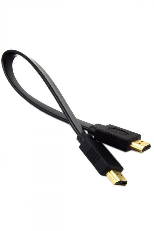 BASTORE Hdmi Kablo 30 cm Kısa Hdmi Kablo Altın Uçlu Full Hd 4K 3d Lcd Led Ps3 Uydu Receiver Monitör Kablosu ürün görseli 1