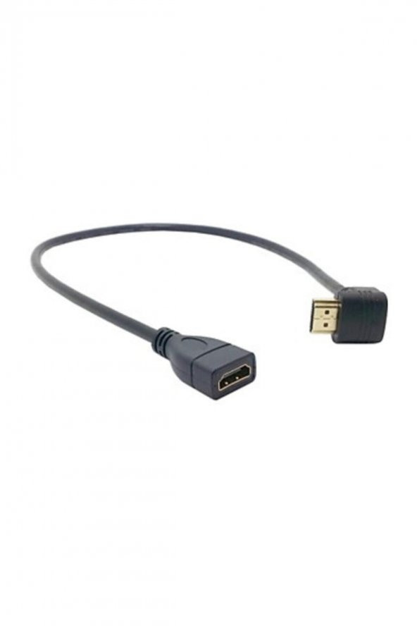 BASTORE Hdmi Uzatma Kablosu 90 Derece Köşe Dirsek 30 cm - Resim 2