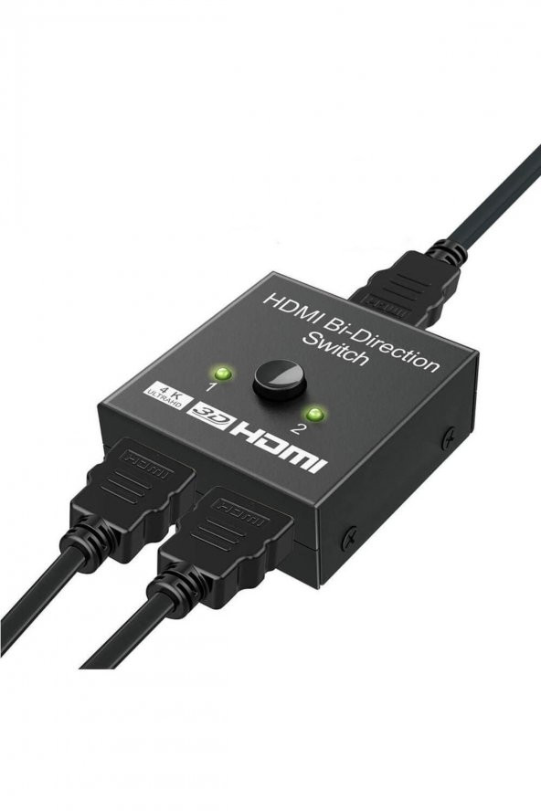 BASTORE 2 Port Hdmi Switch Splitter Çift Yönlü 4k 3d Ekran Monitör Görüntü Çoklayıcı Çoğaltıcı ürün görseli 1