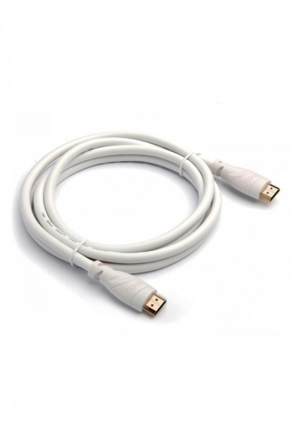 WOZLO 3m Metre Hdmi Kablo V1.4 2160p Full Hd Beyaz Lcd Pc Laptop Ps3 3d ürün görseli 1