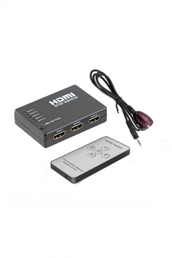 WOZLO Hdmı Çoklayıcı 5 Port 1080p Hdmı Switch Splitter - Kumandalı ürün görseli 1
