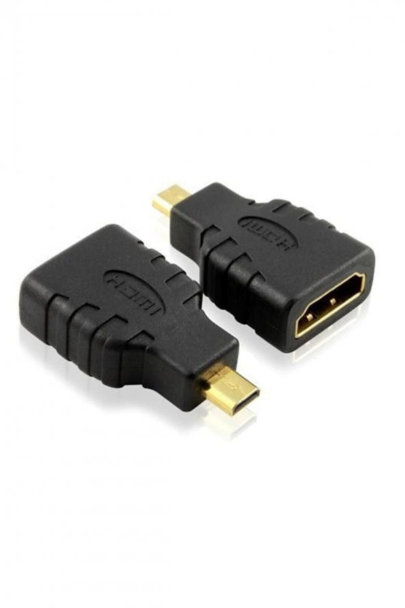 WOZLO Micro Mikro Hdmi To Hdmi Çevirici Aparat - Hdmi Dişi Micro Hdmi Erkek Adaptör ürün görseli 1