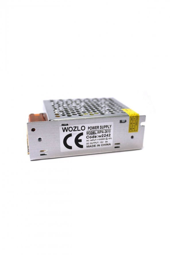 BASTORE Koodmax Adaptör 12v 3a Metal Kasa 12 Volt 3 Amper Şerit Led Güvenlik Kamerası Adaptörü ürün görseli 1