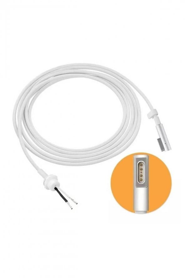 BASTORE Apple Magsafe 5 Pin L Tip Adaptör Şarj Tamir Kablosu 45w 60w 85w Dc Kablo Mıknatıslı Macbook ürün görseli 1