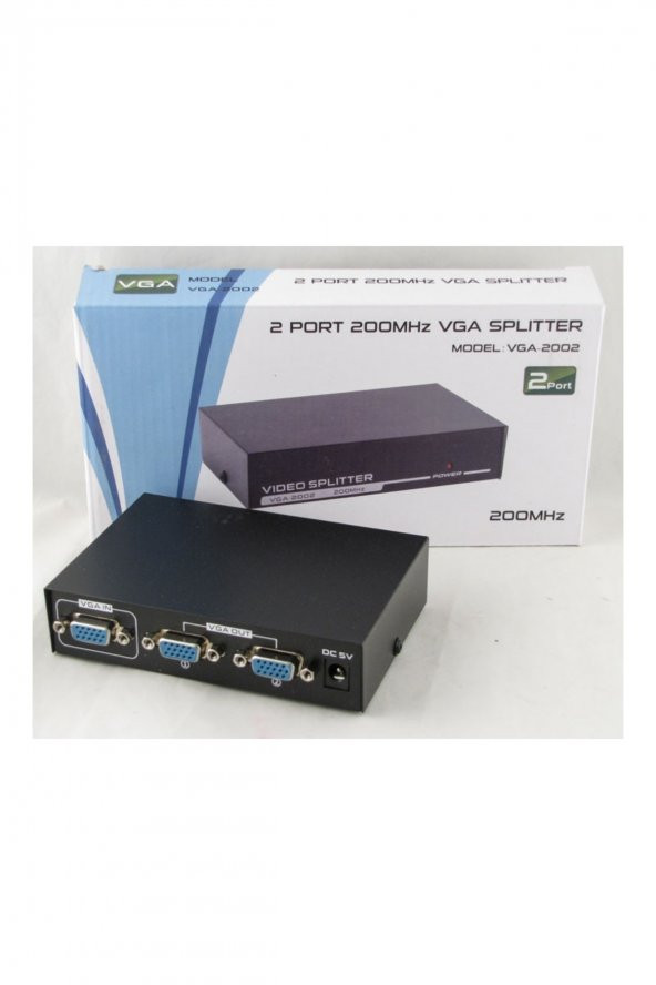 BASTORE 2 Port Vga Çoklayıcı Splitter 1 In 2 Out Çoklu Ekran Adaptörlü ürün görseli 1