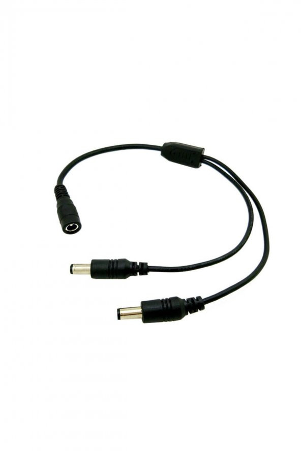 WOZLO 2 Başlı Dc Adaptör Çoklayıcı Kablo 5.5*2.1mm - 1 Dişi 2 Erkek - 40cm ürün görseli 1