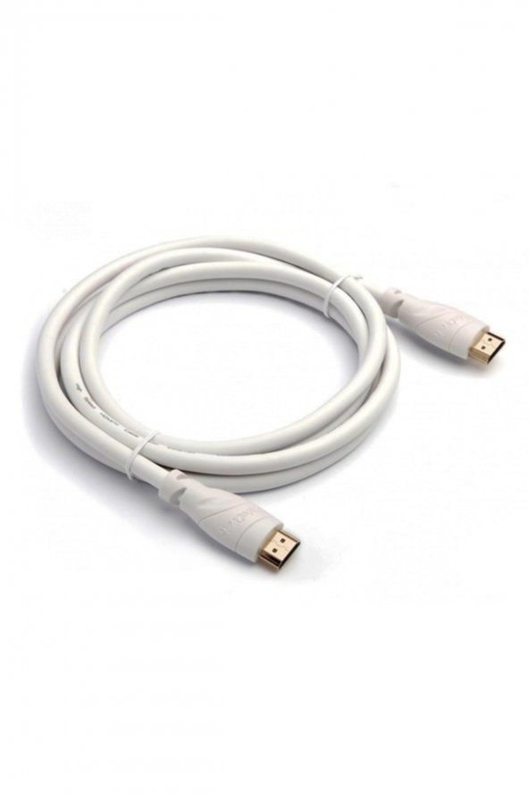 BASTORE Hdmi Kablo Uydu Receiver PS3 LCD PC Notebook Uyumlu Uç Beyaz 1.8 Metre ürün görseli 1