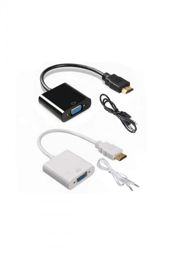 BASTORE Hdmı To Vga Kablo Çevirici Dönüştürücü + Ses - Hdmi To Vga Kablo (535137212) ürün görseli 1