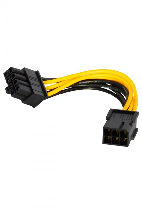 WOZLO 6 Pin To 8 Pin Ekran Kartı Mining Kart Bakır Power Güç Kablosu ürün görseli 1