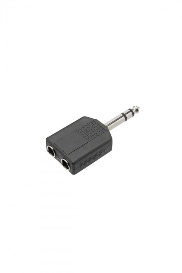 Wozlo Çevirici Jack 1x6.3mm Erkek Stereo To 2x6.3mm Dişi ürün görseli 1