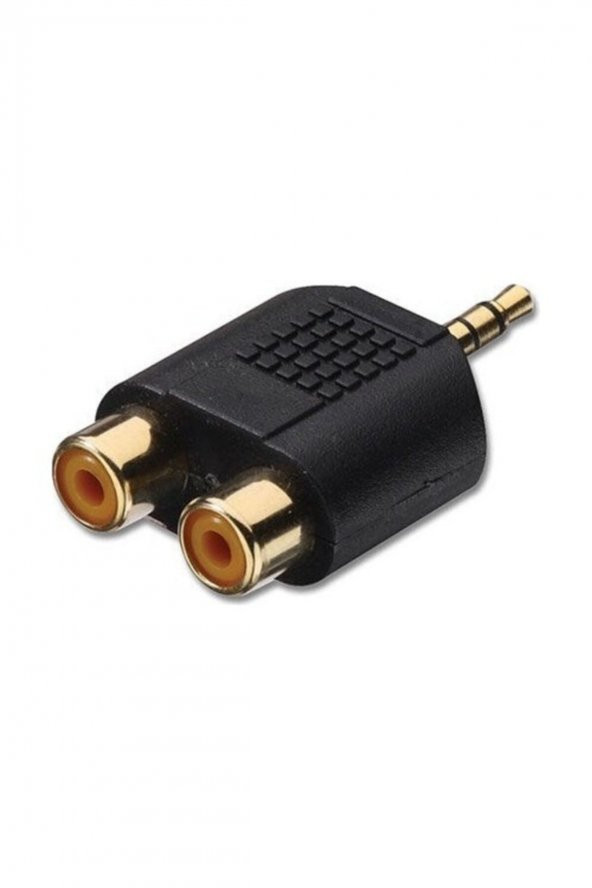 Wozlo Rca Çevirici Jak 3.5mm Stereo Erkek To 2 X Rca Dişi Çevirici ürün görseli 1