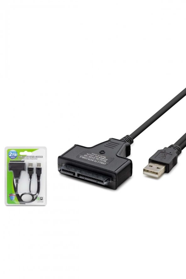 Wozlo Hard Disk Bağlantı Kablosu Usb To Sata 2.0 2.5inc Çevirici ürün görseli 1