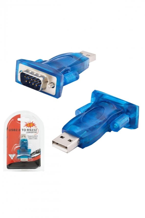 WOZLO Usb To Rs232 Erkek Çevirici Adaptör Db9 9 Pin Seri Çevirici ürün görseli 1