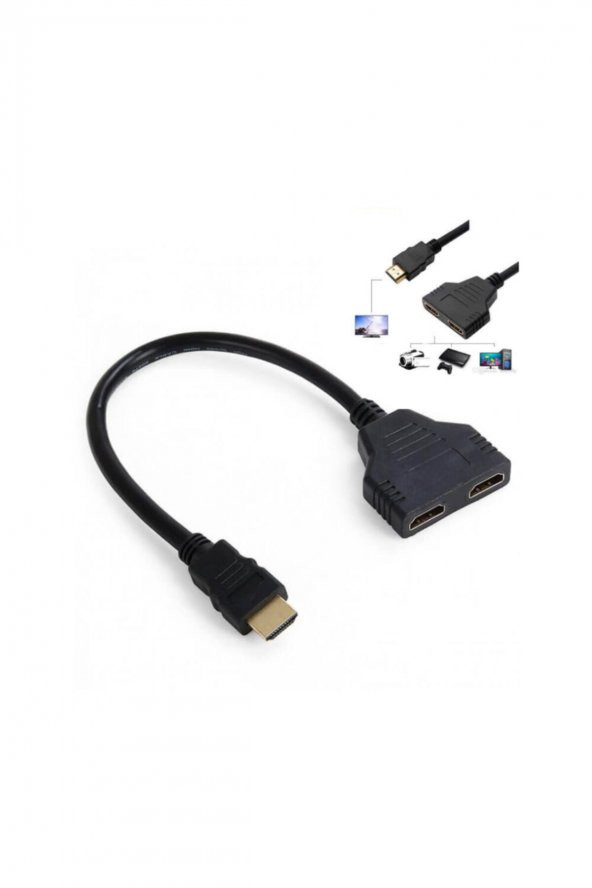 WOZLO 2 Port Kablolu Hdmi Çoklayıcı Switch - 2 Giriş 1 Çıkış Çoğaltıcı ürün görseli 1