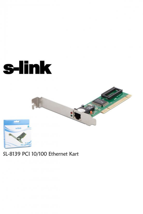 S-link Sl-8139 Pci 10-100 Erhernet Kart ürün görseli 1
