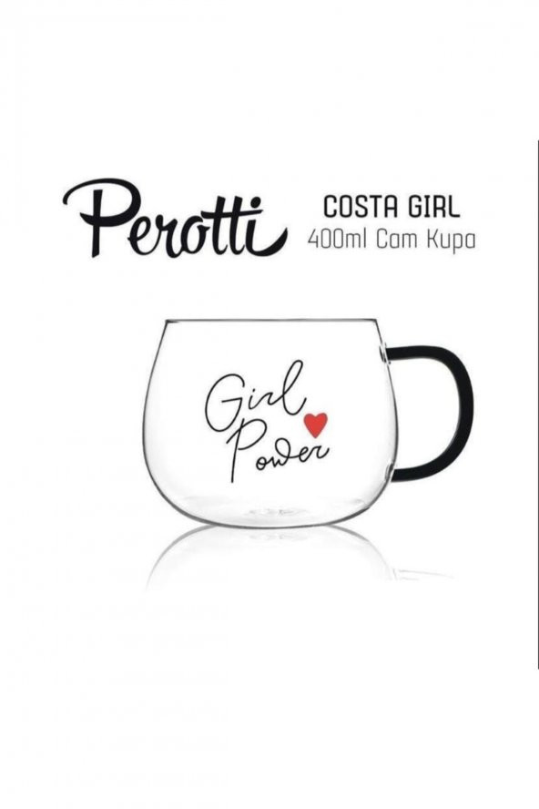 Perotti costa girl cam kuplu kupa - çay kahve fincanı 400 ml.sf-13770 ürün görseli 1
