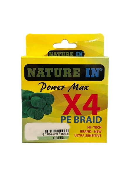 Nature İn Power Max 4X PE Braid 150m Green M ürün görseli 1